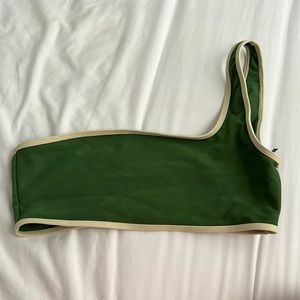 NWT WeWoreWhat Contrast One Shoulder Sports Bra